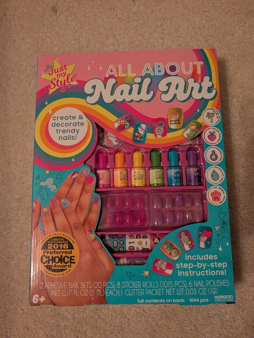 Just my style all about nail art kit kids girls gift